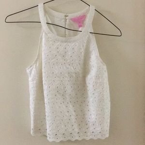 Lilly Pulizter white eyelet tank
